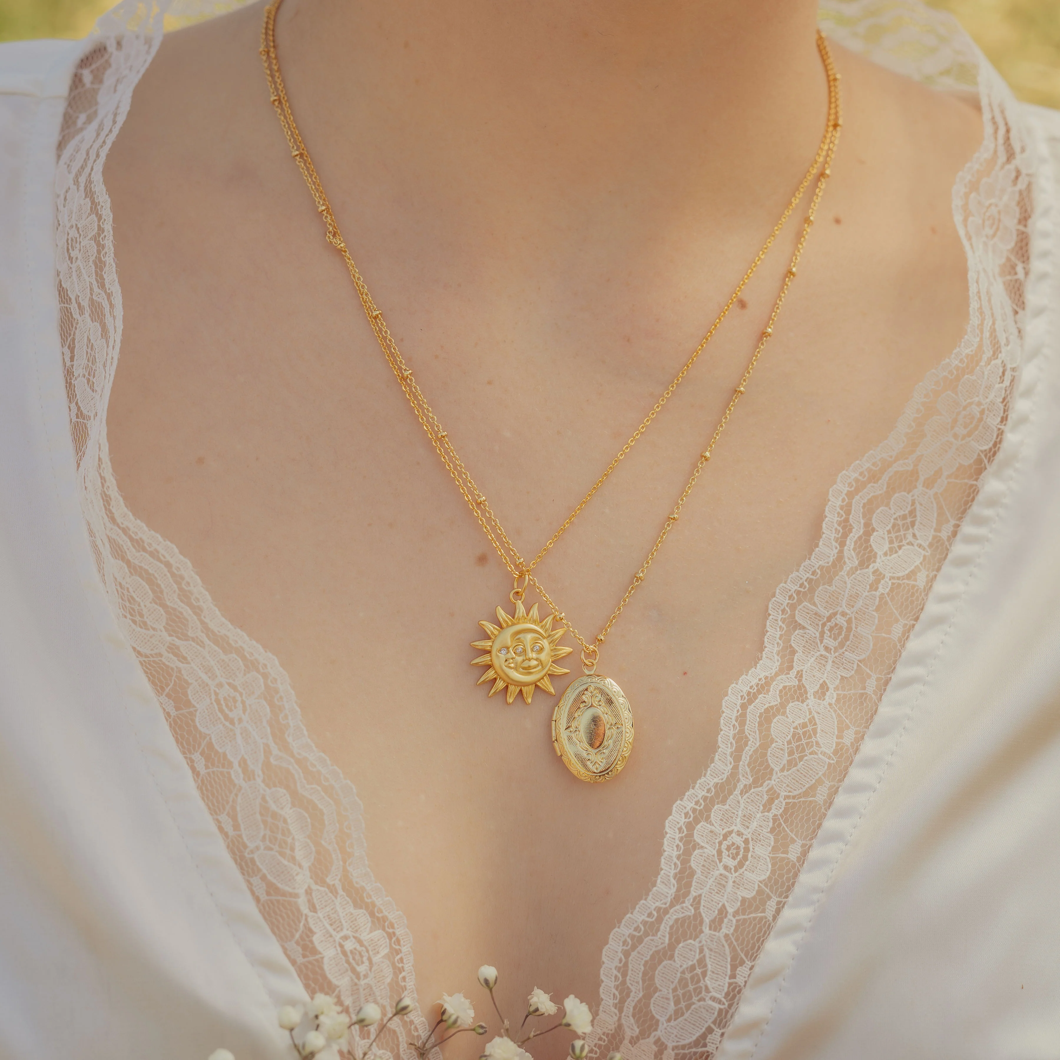 Oval Locket Necklace - Image 7