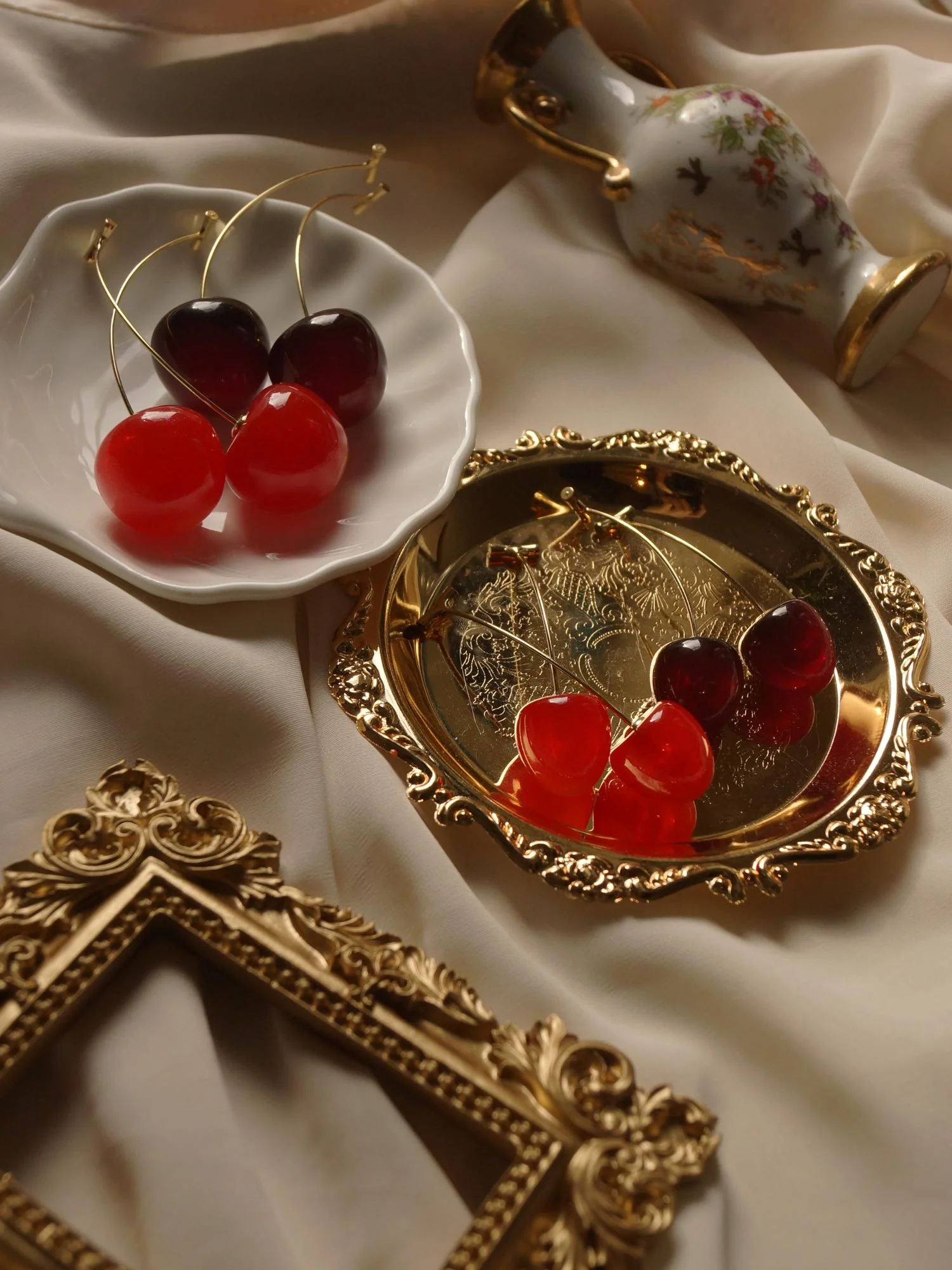 Petit Cher (Cherry) Earrings *Gold-plated stems - Image 5